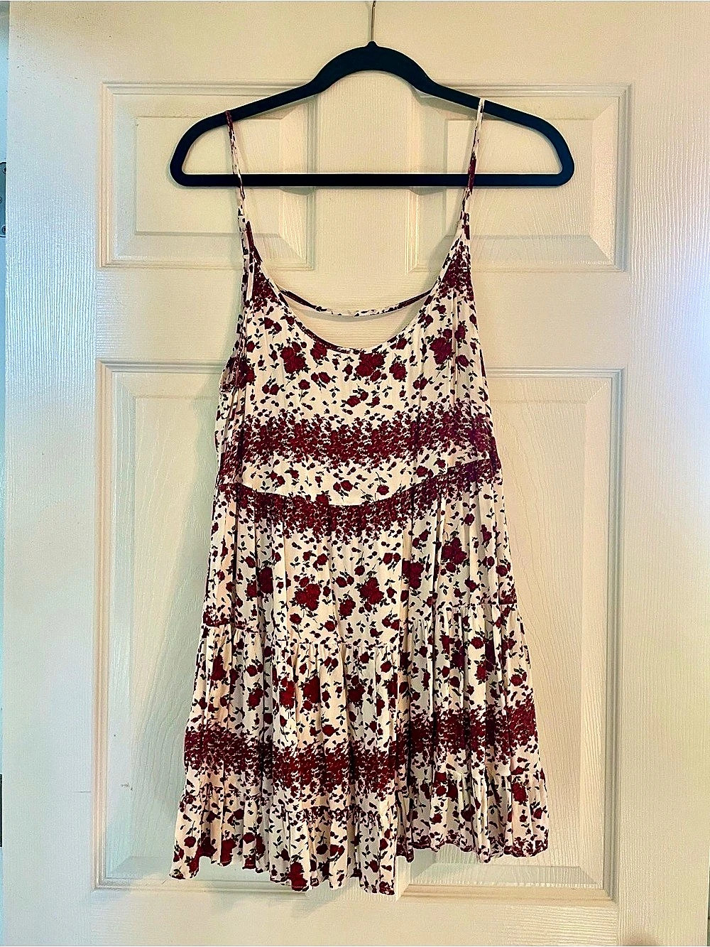 Brandy Melville Red Rose Print JADA Women's Dress - One Size